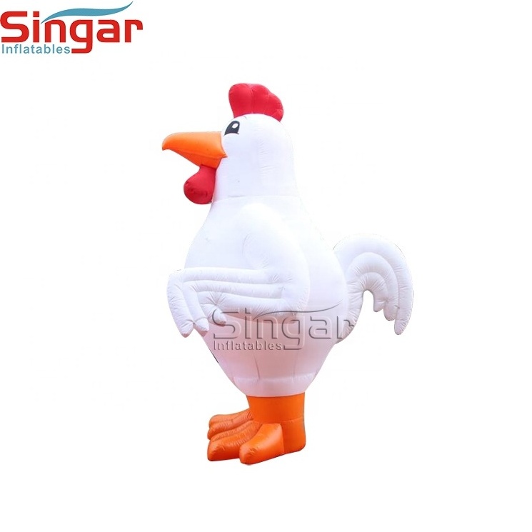 Inflatable mascots giant customized advertising inflatable rooster/chicken/cock for sale