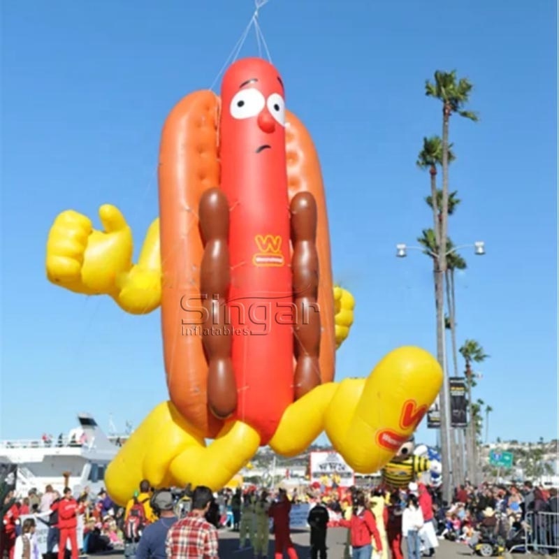 Party decorations advertising balloon roof advertisement inflatable food sausage hot dog