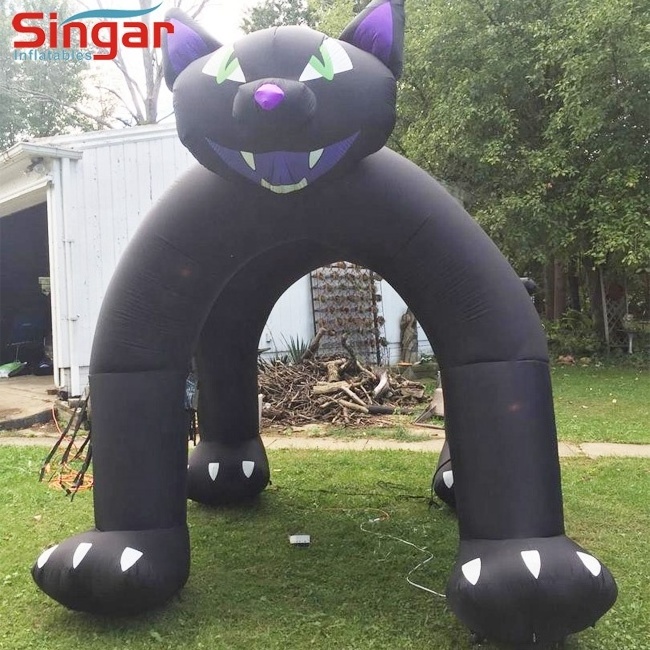 Halloween outdoor decoration home mall decor inflatable giant spider entrance archway tunnel