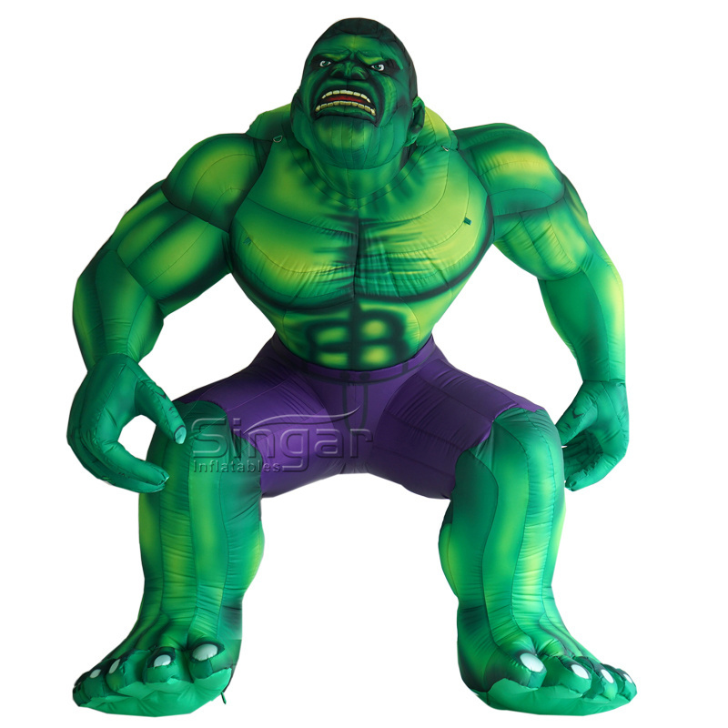 4m inflatable cartoon inflatable movie characters incredible hulk for sale