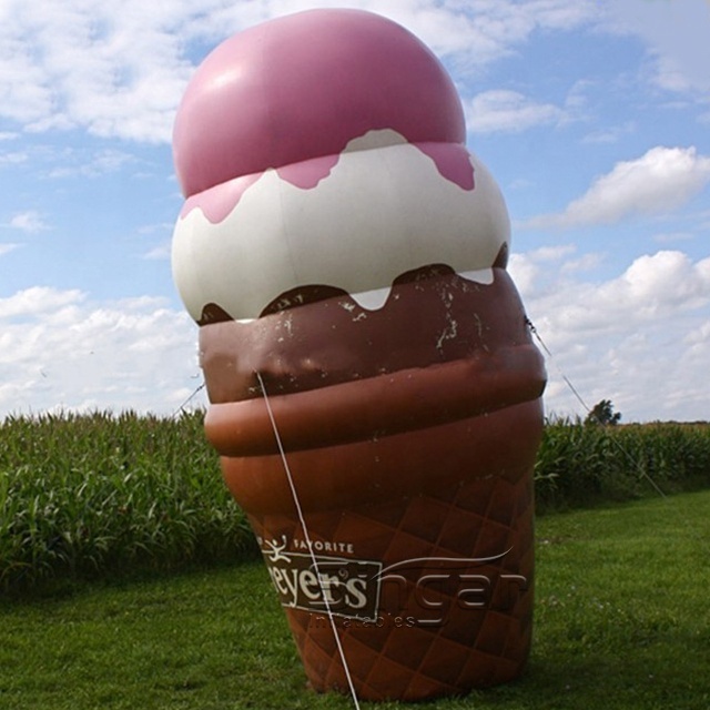 Giant inflatable ice cream cone,ice cream cone model,inflatable ice cream balloon for advertising