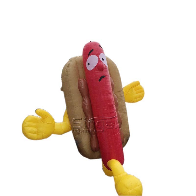 Party decorations advertising balloon roof advertisement inflatable food sausage hot dog