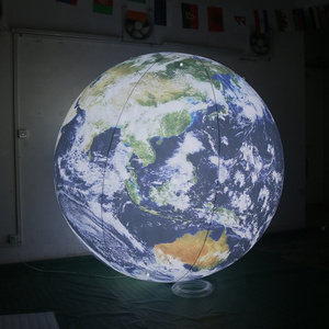 Giant inflatable ceiling hanging earth planet balloon decoration