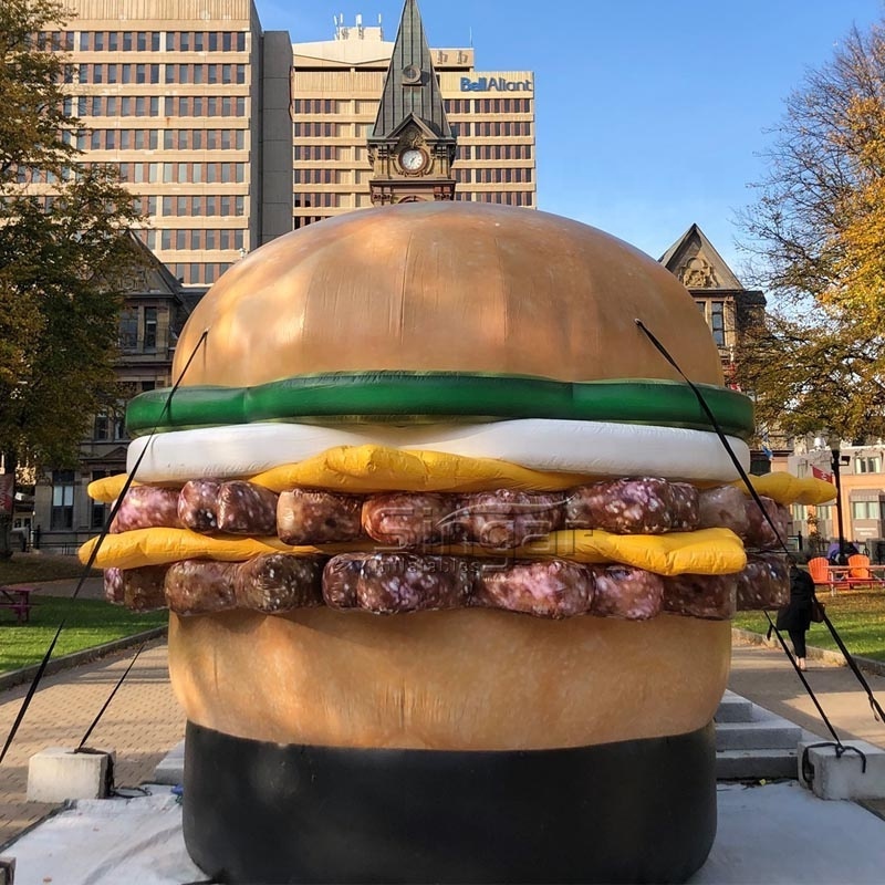 Inflatable promotion giant advertising inflatable burger hamburger