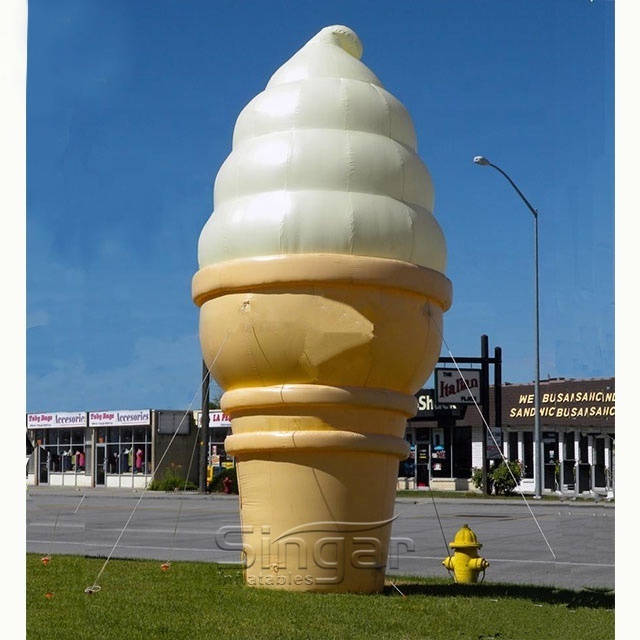 Giant inflatable ice cream cone,ice cream cone model,inflatable ice cream balloon for advertising