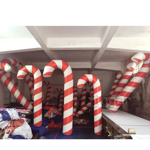 6.6ft airtight PVC christmas decoration inflatable candy cane balloons