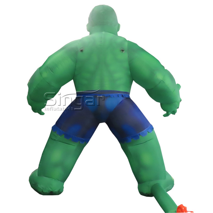 4m inflatable cartoon inflatable movie characters incredible hulk for sale