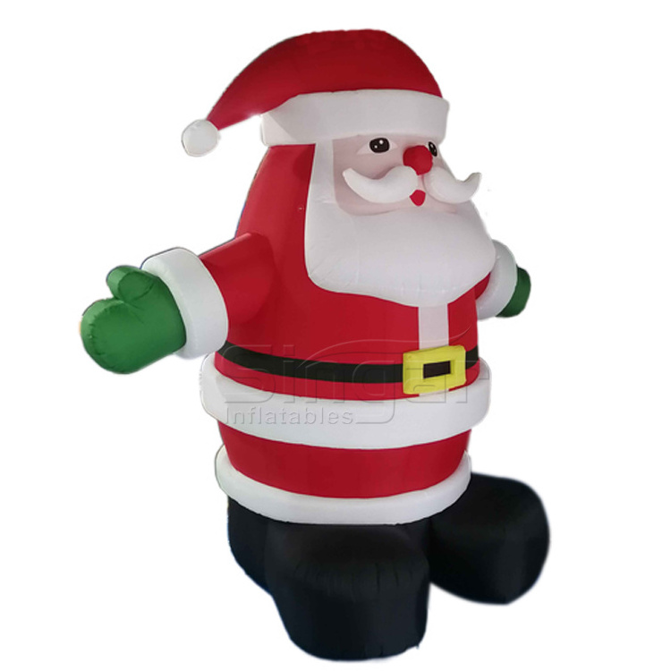 Giant LED light inflatable Santa Claus for Christmas