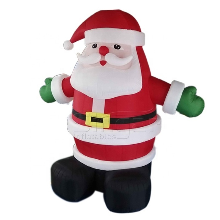 Giant LED light inflatable Santa Claus for Christmas