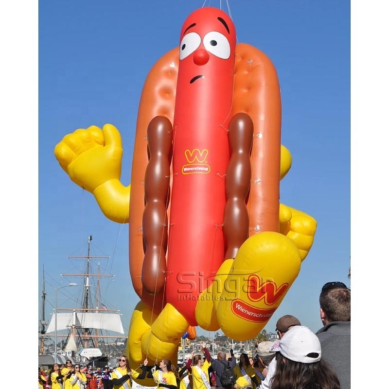 Party decorations advertising balloon roof advertisement inflatable food sausage hot dog