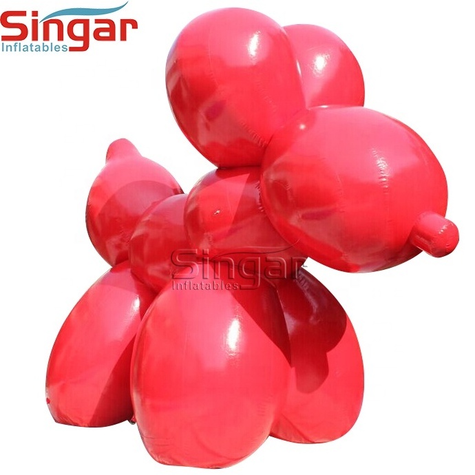 Giant inflatable red balloon dog model for advertising decoration