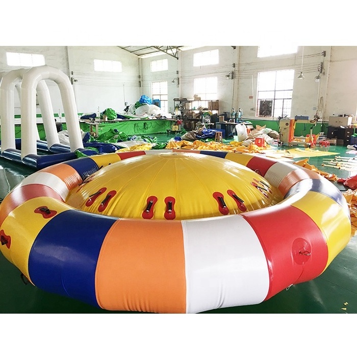 100% PVC tarpaulin material Aqua Twister commercial inflatable Disco towable boat