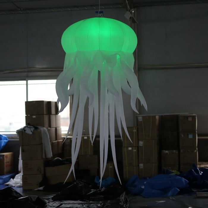 Battery operated air blown inflatable jellyfish balloon