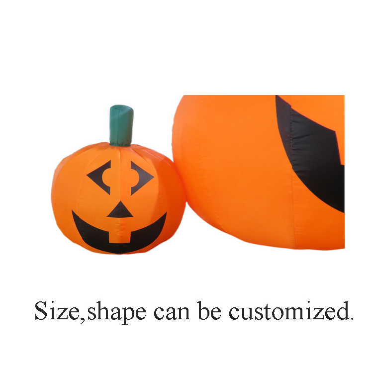 Outdoor giant Halloween inflatable pumpkin entrance gate arch