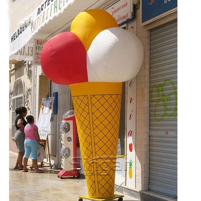 Giant inflatable ice cream cone,ice cream cone model,inflatable ice cream balloon for advertising