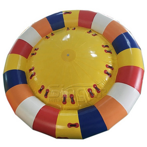 10 seat Aqua park use towable inflatable twister disco boat