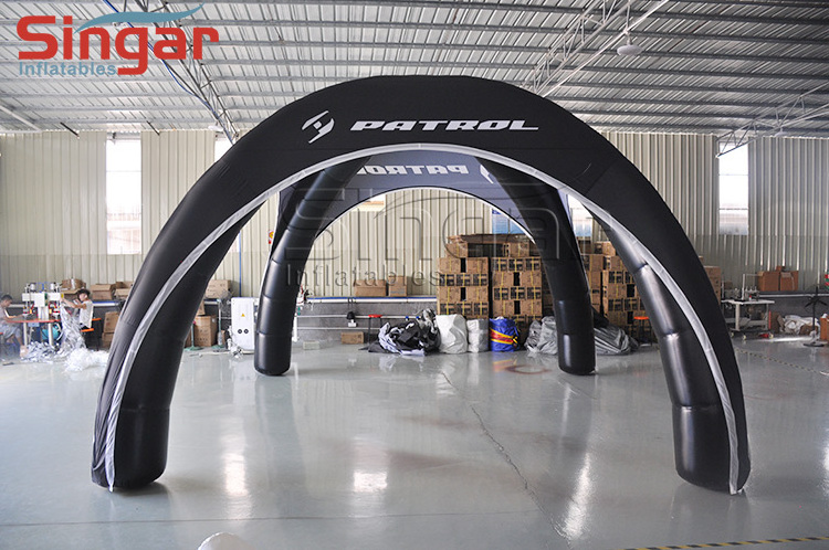 X shape inflatable spider tent canopy with logo for events