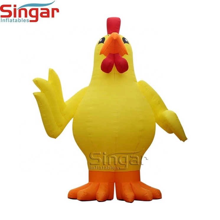 Inflatable mascots giant customized advertising inflatable rooster/chicken/cock for sale