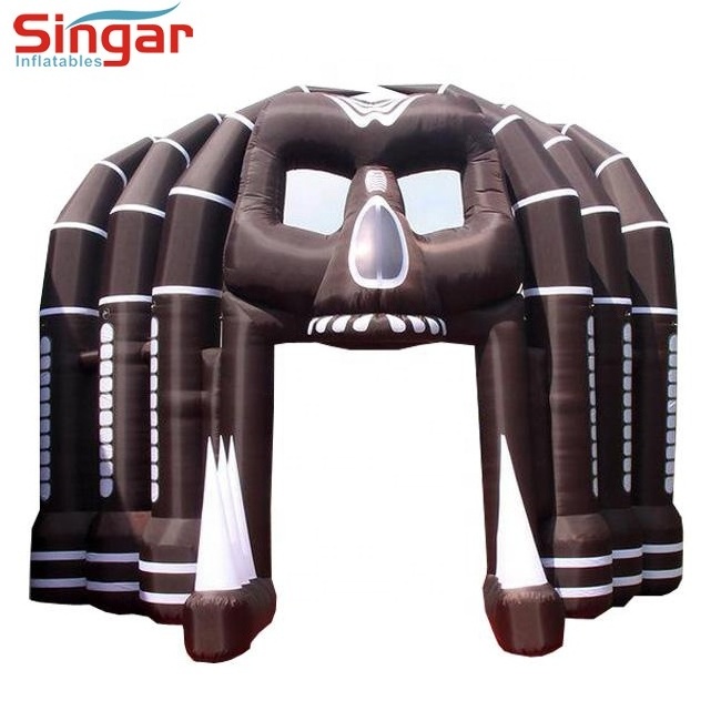 Halloween outdoor decoration home mall decor inflatable giant spider entrance archway tunnel