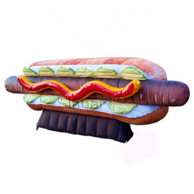 Giant Inflatable hot dog  balloon advertising food replica for promotion