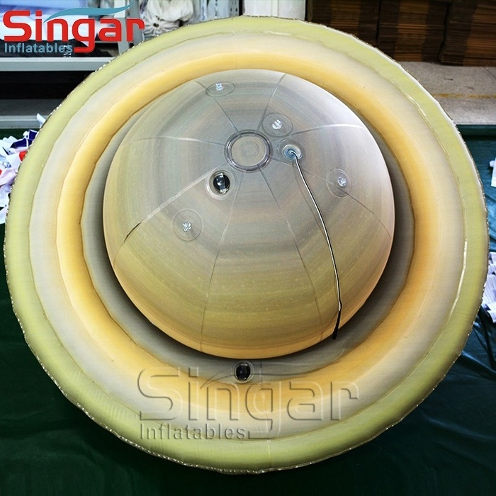 Solar system inflatable Saturn Planet Balloons Saturn Planet balls for ceiling decoration