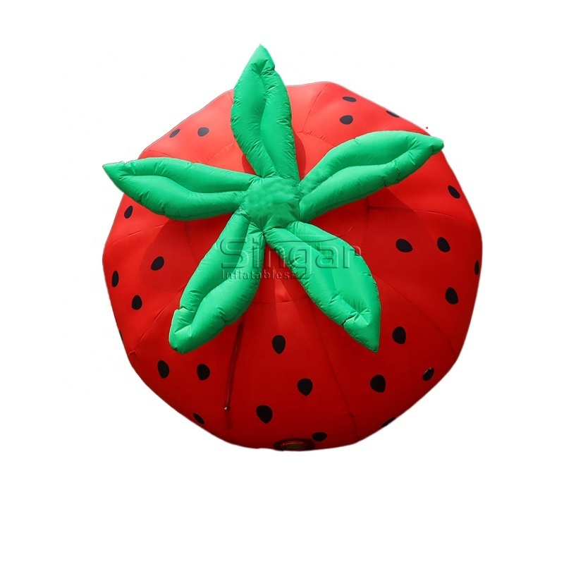 2.5m decoration inflatable strawberry balloon strawberry model for promotion