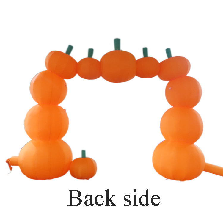 Outdoor giant Halloween inflatable pumpkin entrance gate arch