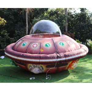 Giant inflatable UFO air balloon inflatable flying saucer UFO spaceship for event advertising