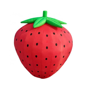 Customized large inflatable fruit pear watermelon peach mango pineapple strawberry flying helium balloon