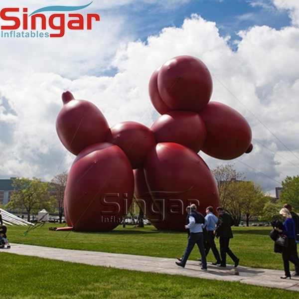 Giant inflatable red balloon dog model for advertising decoration