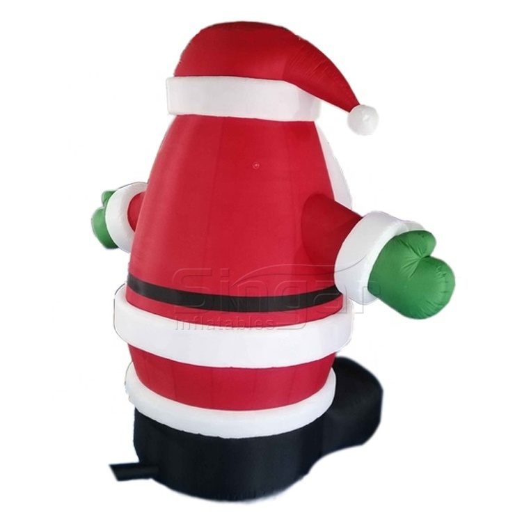 Giant LED light inflatable Santa Claus for Christmas