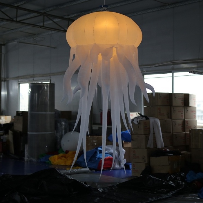 Battery operated air blown inflatable jellyfish balloon