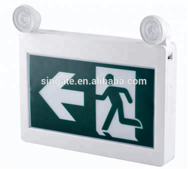 120V 347V battery powered exit signs emergency lighting led exit light