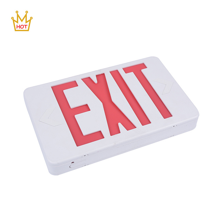 American standard EXIT and emergency lighting led emergency exit light with battery backup led exit sign