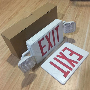 US battery pack led hanging emergency combo exit sign lighting