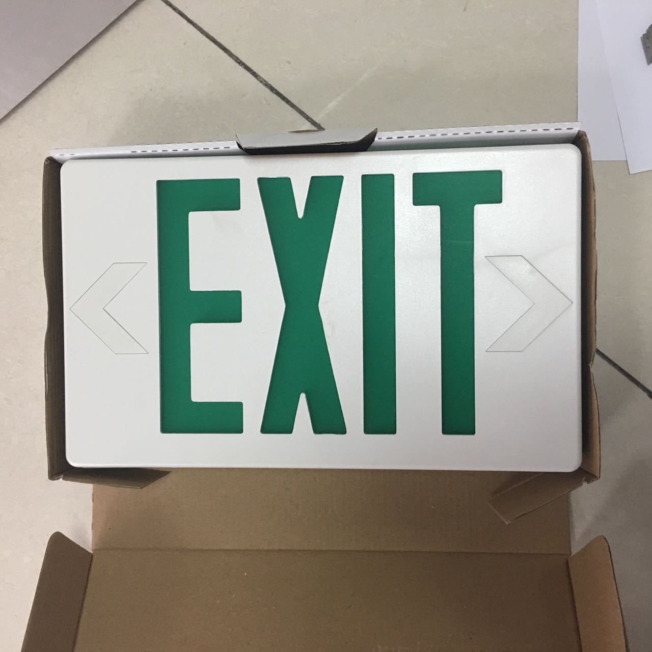 American standard EXIT and emergency lighting led emergency exit light with battery backup led exit sign