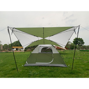 2020 new light sunshade external tent variable 4-person tent beach tent portable advanced outdoor sunshade waterproof