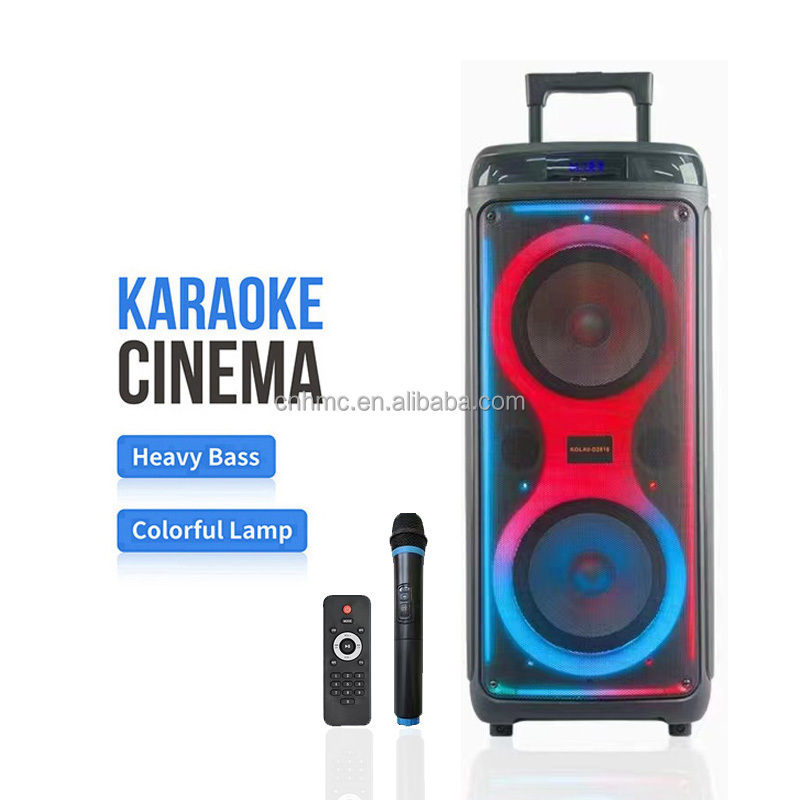 KOLAV-D2816 Good Sound Music Box Professional Bluetooth Speakers For Outdoor Karaoke