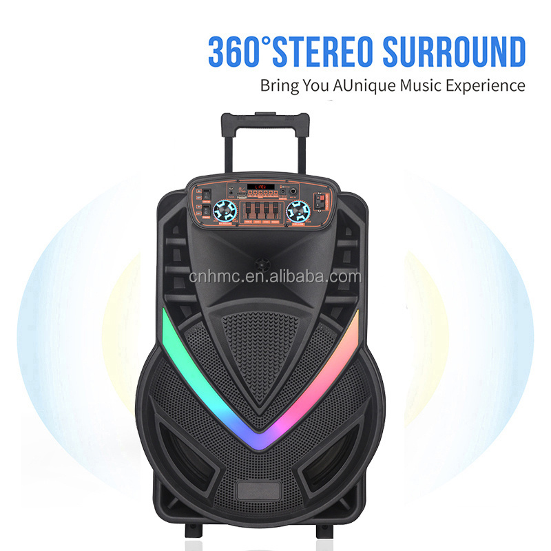 15 Inch Active Professional Stage Pair Big Bluetooth Subwoofer Speaker Outdoor Good Sound Karaoke Home Theatre System