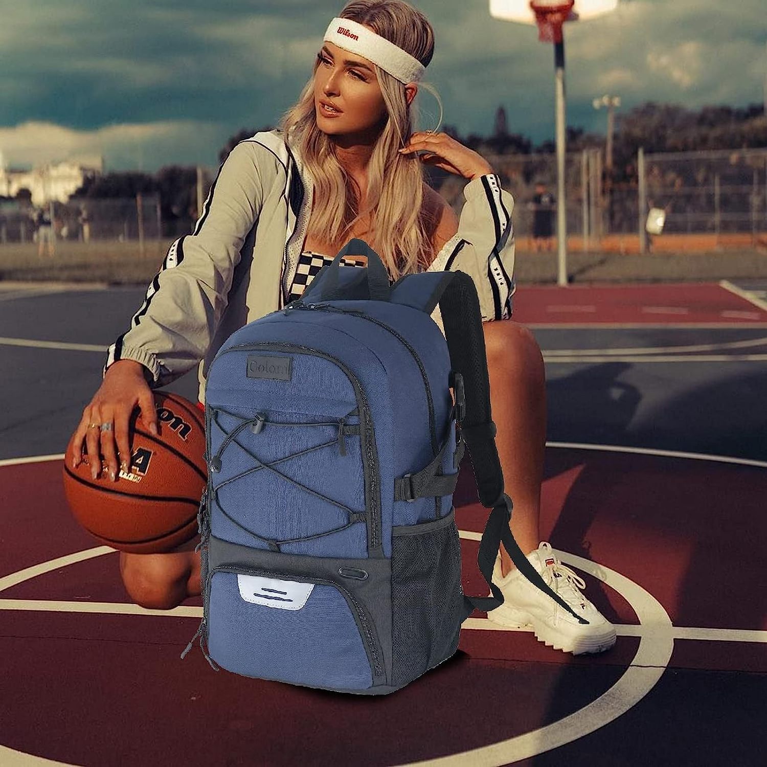 Large Tennis Bag Backpack Men Women Goloni Basketball Soccer Backpack Bag Soccer Backpack Bags for Basketball