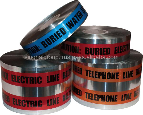 Aluminium Foil Detectable Warning Tape