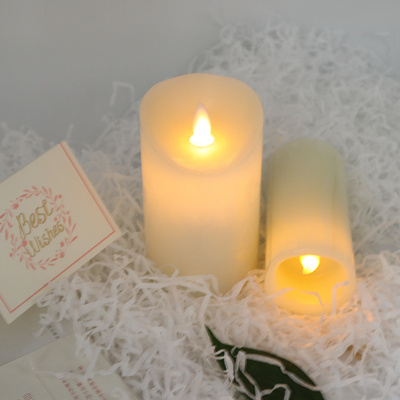 Swinging Wick Pillar Candles Led Electric Candles Soy Wax White AROMA Hot Selling Aroma Home Home Decoration