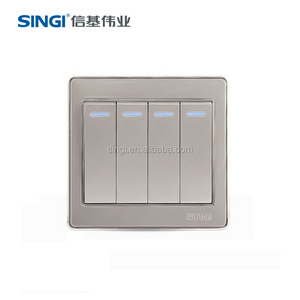 American Standard Wall Switch Piano Type Switch Outdoor Dimmer Switch Outlet Stereo Socket PC 10/16/25A Champagne Residential