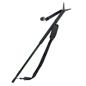 Shooting Hunting Accessory V Yoke Monopod Telescopic Shooting Stick Hunting Stick with Should Strap