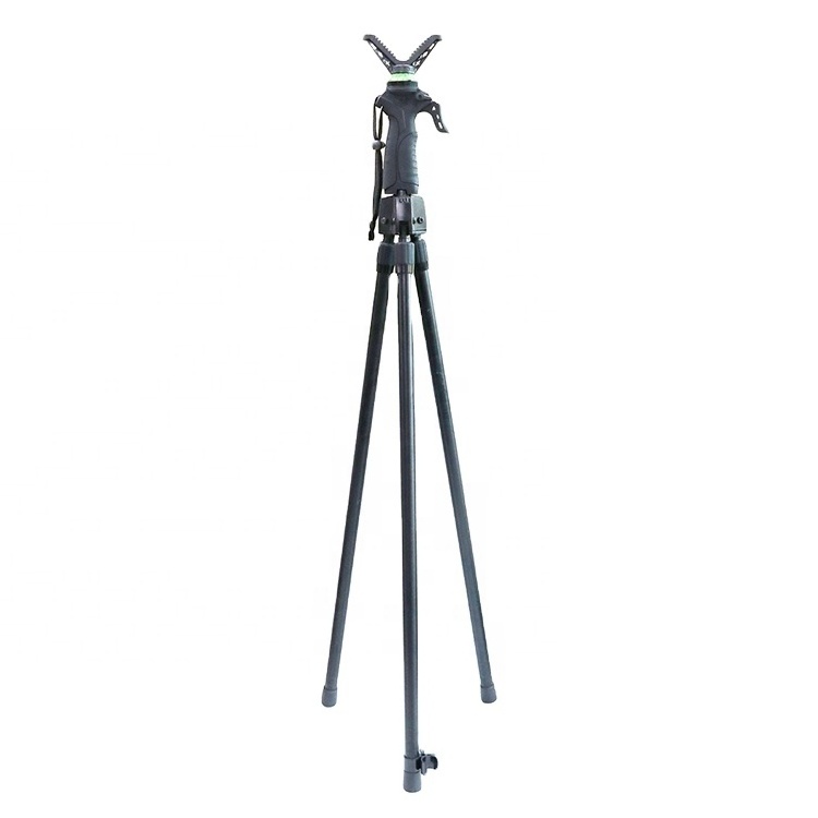 Hunting Shooting Accessories Telescopic Shooting Stick  V Shaped Rotating Yoke Tripod Hunting Stick