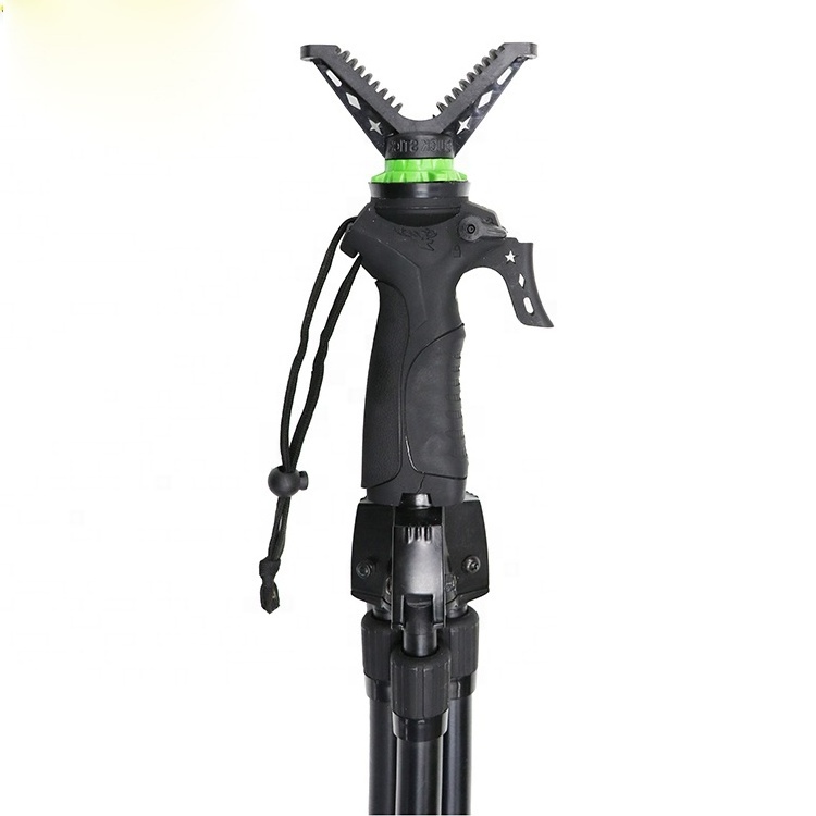 Hunting Shooting Accessories Telescopic Shooting Stick  V Shaped Rotating Yoke Tripod Hunting Stick