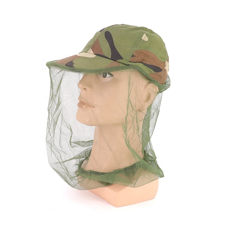 Outdoor Camping Mosquito Repellent Hat Face Netting Bug Insects Gnats Biting Midges Head Net