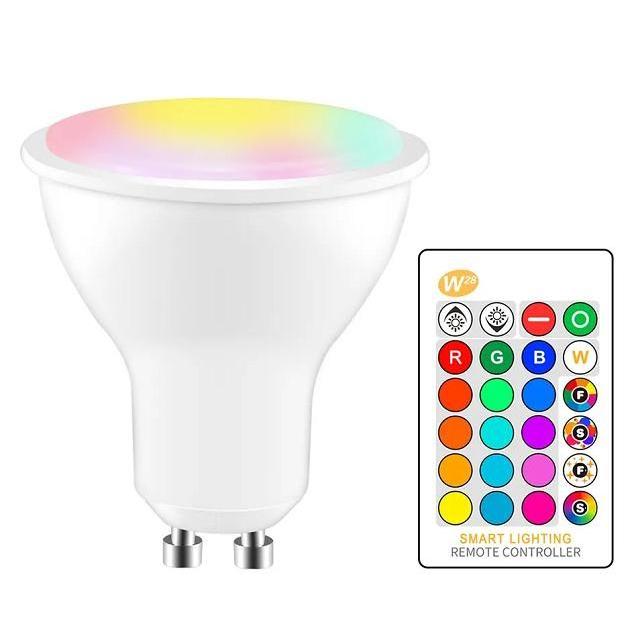 Wifi Tuya Dmx SMD Smart GU10 3W 5W 7W  LED Par Spot Light bulbs 3000K