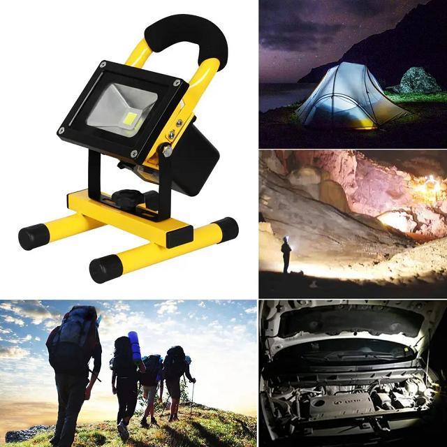 Smart Tuya RGB Outdoor Floodlight 10w 20w 30w 50w led rechargeable outdoor light led portable work light