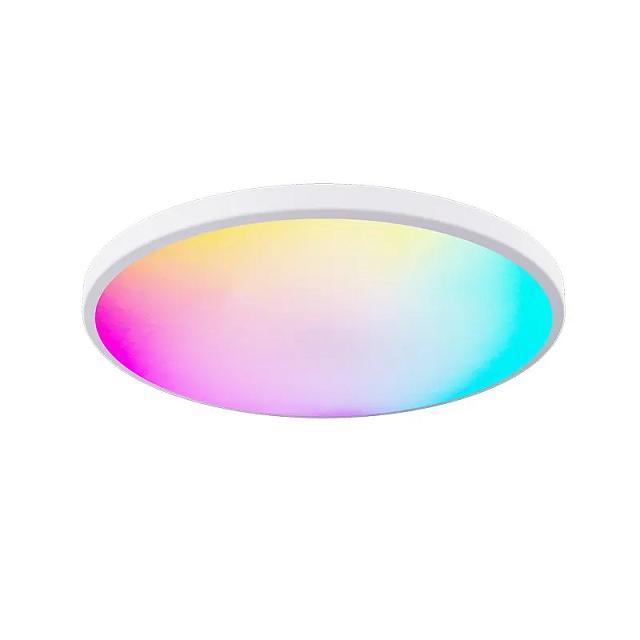 WIFI Dimmable RGBCW Round LED Smart Recessed Ceiling Panel Light 4 Inch 9W 800LM LED with Junction Box